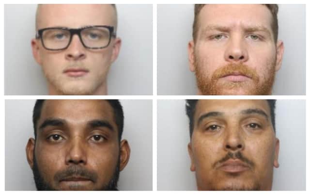 Four of the 11 drug dealers jailed so far as part of Operation River in Sheffield