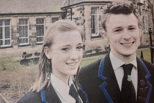 Viewforth High School’s head boy and girl, Darren Dryburgh and Lisa Robertson are helping the school organise its centenary celebrations.