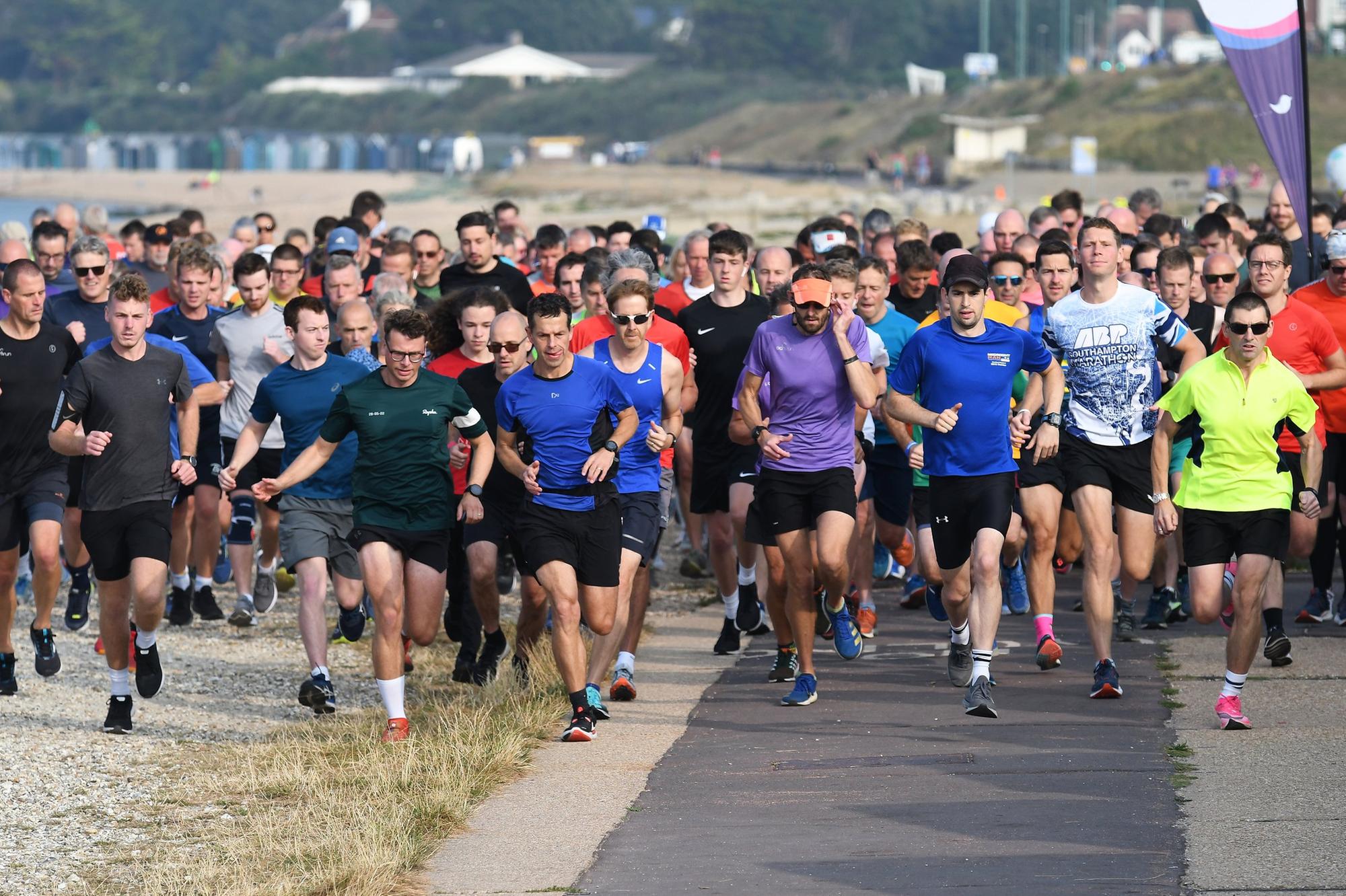 Runners set off in the latest Lee-on-the-Solent parkrun. Picture: Neil Marshall