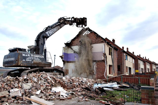 Properties in Parkhurst Road, Pennywell were being demolished in this scene from 2005.
