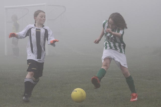Wirksworth Colts Girls under elevens (green and white) take on Buxton JFC Pellets at Cavendish Fields.