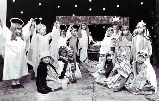 Carfield Infants School, Sheffield, perform their nativity play in December 1970