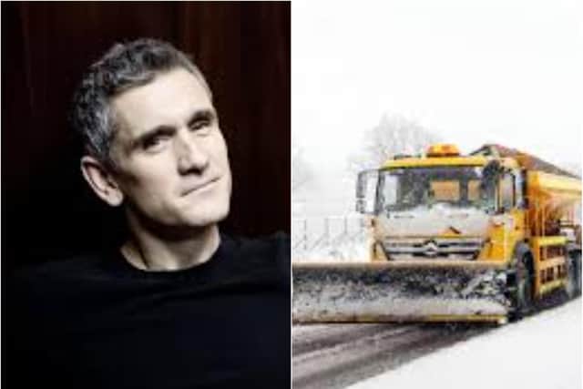 Singer Curtis Stigers and Doncaster Council have a shared love of gritting lorries.