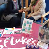Naureen with library assistant Karen Dale at Stocksbridge Library