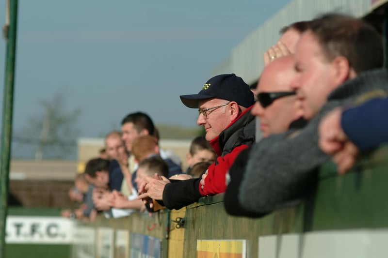 Worksop fans enjoy a game with Witton Albion at Hucknall’s Watnall Road in 2009.