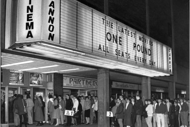 A busy night at the Cannon. Did you used to go to the Parthenon cafe next door for a bite to eat after the movie?