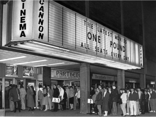 A busy night at the Cannon. Did you used to go to the Parthenon cafe next door for a bite to eat after the movie?
