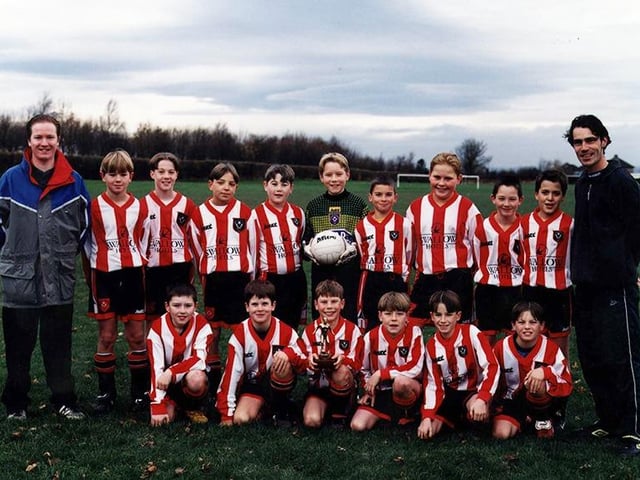 Sheffield United Junior Blades Under 11's pictured in March 1999