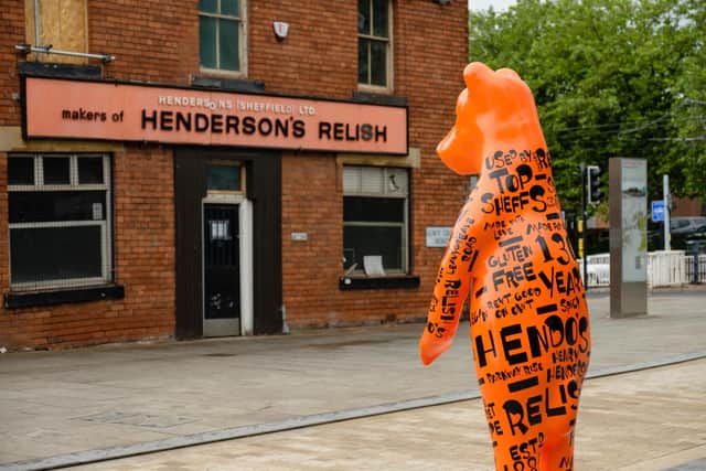 Oli Frape's Henderson's Relish Bear on display last summer.