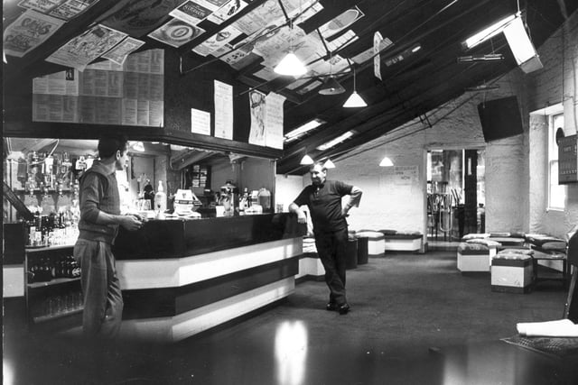The old Traverse Theatre bar at 112 West Bow, 1975.