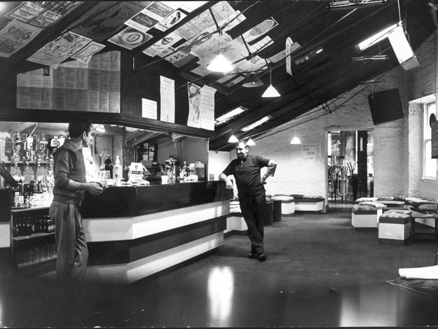 The old Traverse Theatre bar at 112 West Bow, 1975.