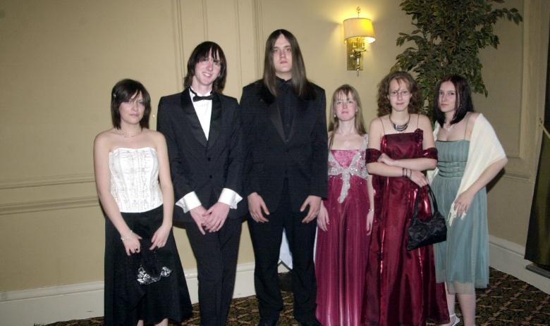 Mexborough Sixth Form leavers in 2006. At the Danum hotel.