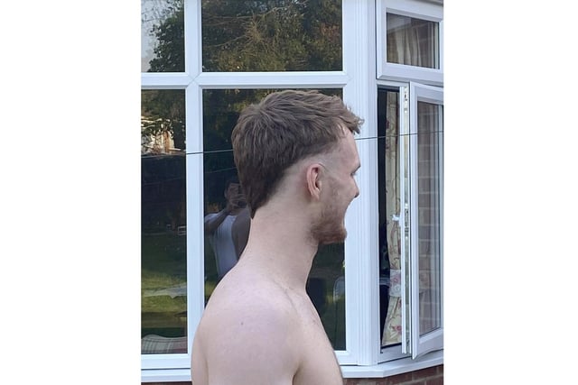A harsh DIY haircut sent in by Matthew Davies.
