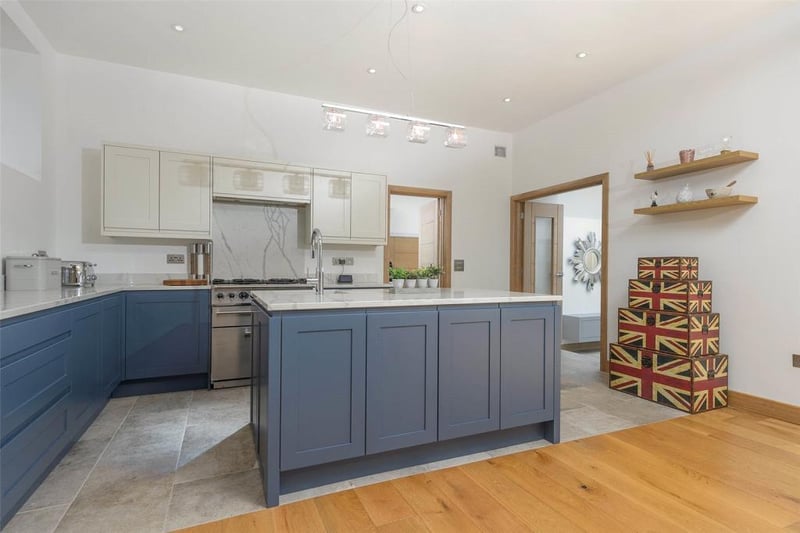 The kitchen comes complete with a quality range of fitted wall and base units.