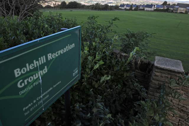 Bolehill Recreation Ground.