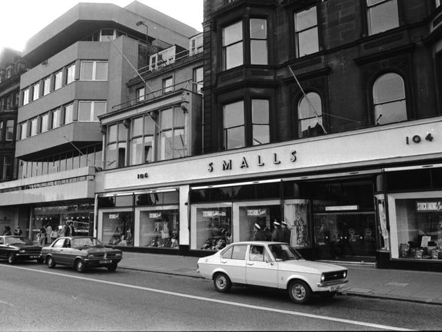 Smalls department store in Princes Street Edinburgh closed their doors in  1977.