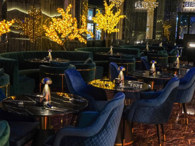 Customers can sit in these comfortable looking chairs and dine on contemporary Asian cuisine that fuses traditional flavours with modern cooking methods.