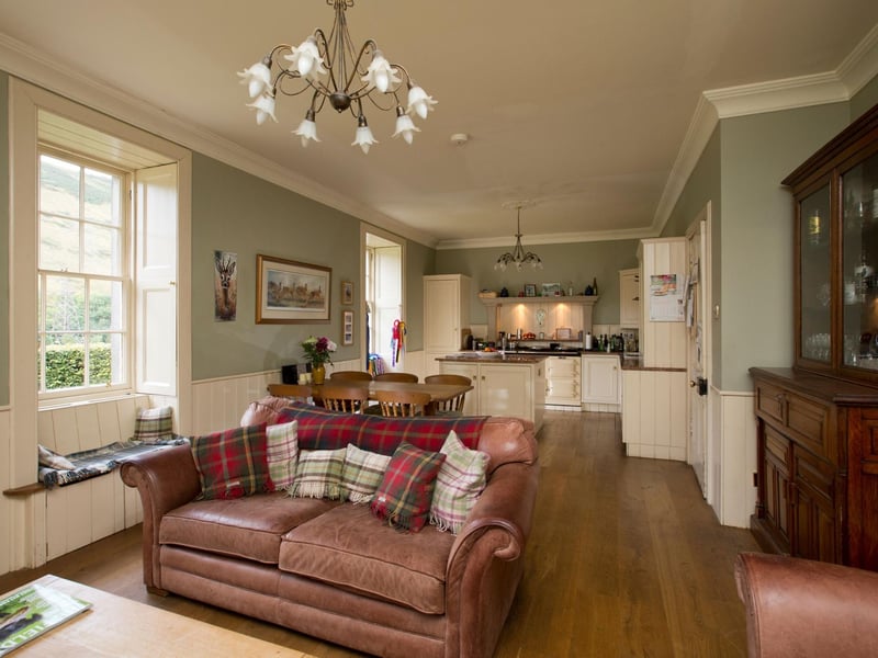 Let's have a look inside... the house has two storeys, including an open plan kitchen and living area. If period features are your thing this property has bags of them.
