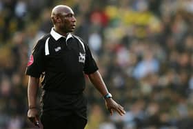 Uriah Rennie from Sheffield was one of the first black referees to officiate in the Premier League (Photo by Richard Heathcote/Getty Images)