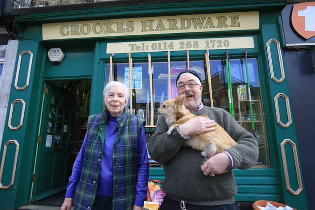 Crookes Hardware reopens after lockdown. Pictured are Christine and Richard Kerton. Picture: Chris Etchells