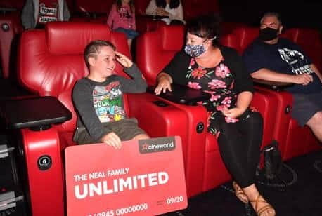 Aspiring film maker Billy Neal with his unlimited cinema pass