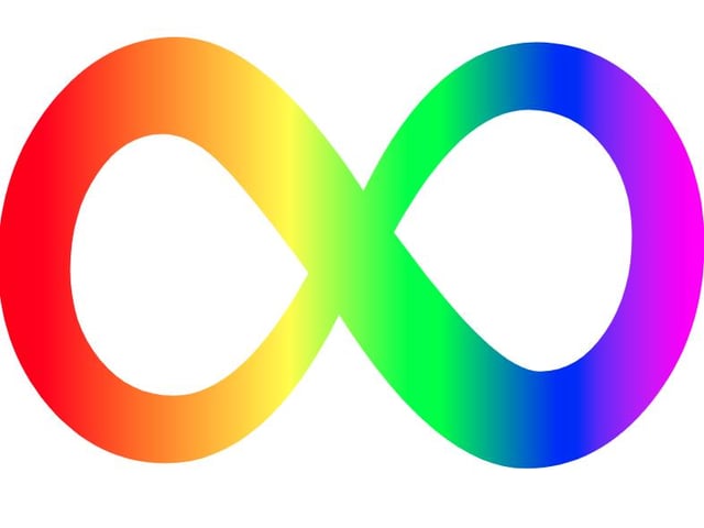 This flag is flown about St Andrew's House only each year, in recognition of Autistic Pride Day - on June 18.