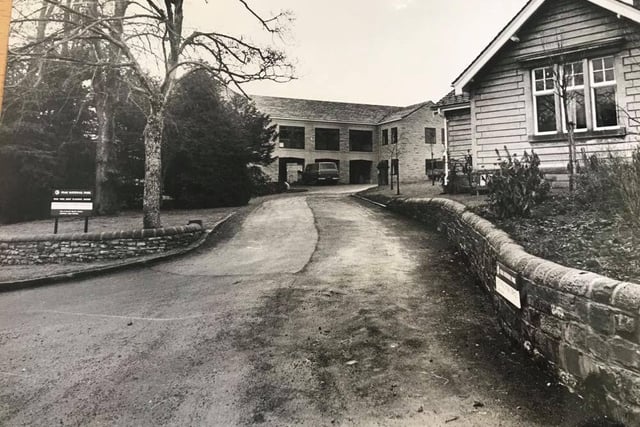 Aldern house, Bakewell - the Peak Park Planning Board Offices pictured in February 1977