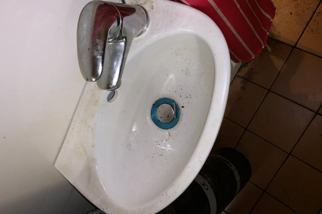 Photos from Sunderland City Council show the dirty scene found by environmental health officers inside Pizza King.