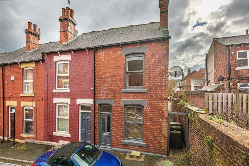 Offers in the region of £150,000 are being invited for this three-bedroom terraced house. (https://www.zoopla.co.uk/for-sale/details/57976689)