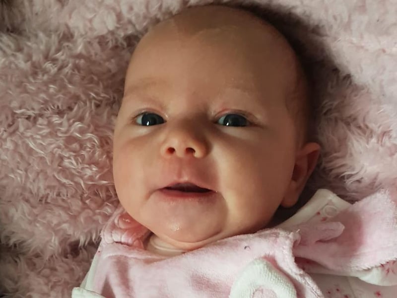 Jade Wilson, said: "Lucia Wilson, born 15th December 2020 now nearly 8 weeks old. She was born at Bassetlaw hospital and helped into the world by my best friend Sam, who is a midwife. Her 2 older brothers are doing a fab job helping me with her whilst they're learning at home. It's hard work, but lockdown is giving them the extra time to bond with their baby sister. She can't wait to be able to visit family."