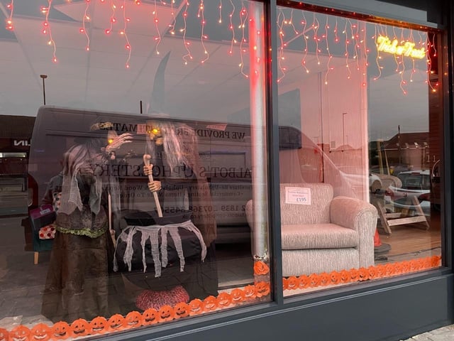 The Talbot Upholstery shop windown