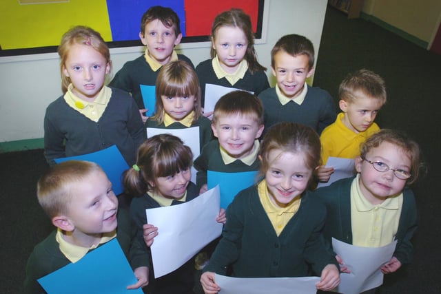 Children from Hastings Hill Primary School who wrote to Santa in 2007.