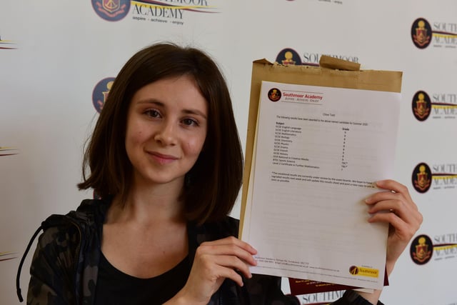 Chloe secured four 9s, five 8s and a 7. She said: It is a bit better than I thought but I knew if I worked hard, I was capable of these grades.