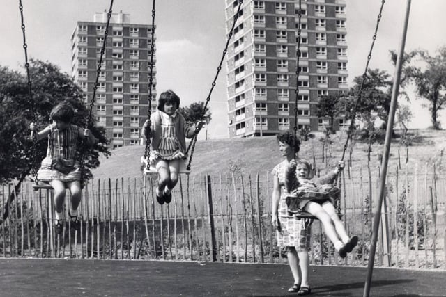 Children in a playground at Herdings, Sheffield, 1969
Picture: Sheffield Newspapers