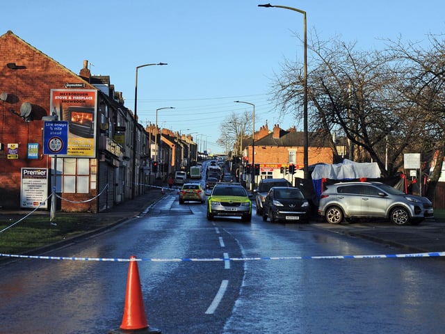 A cordon was put in place around the crime scene after the shooting and it remains under police guard today as detectives attempt to piece together exactly what happened and who was involved.