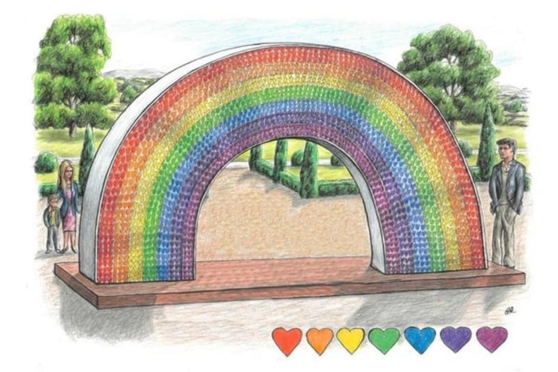 The rainbow became a symbol of the pandemic - and this memorial, set to be unveiled in Doncaster later this year, will remember the town's 820 plus Covid-19 victims.