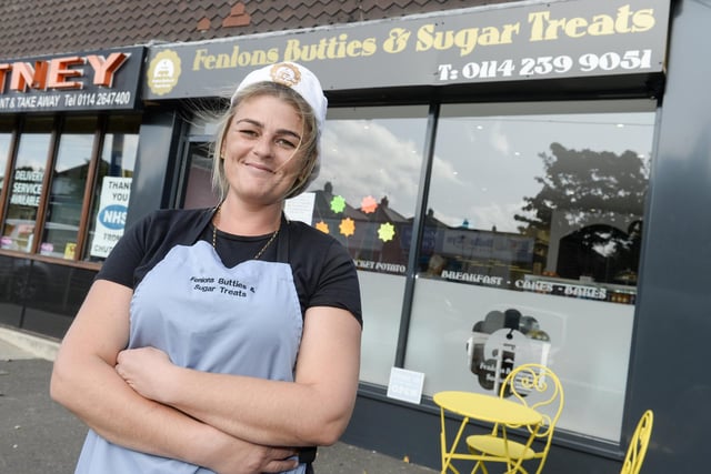 Fenlon’s Butties and Sugar Treats, on White Lane in Gleadless Townend, was opened by owner Laura Fenlon in summer. She began by making and selling cakes from home during lockdown.