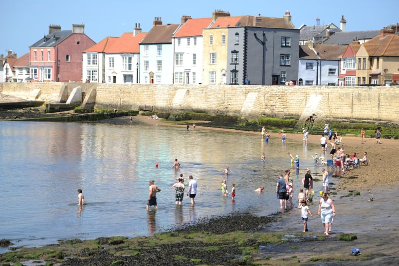 The Headland looked a wonderful scene as people got out to enjoy the sunshine.