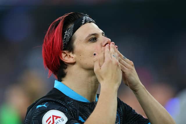 Doncaster singer Yungblud took part in the Soccer Aid for Unicef 2021 match between England and Soccer Aid World XI at Etihad Stadium on September 04, 2021 in Manchester, England. (Photo by Alex Livesey/Getty Images)