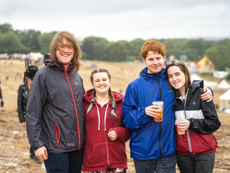Ben Austin, Kate Brant, Derew Hickman& Holly Langford at Wickham Festival on day one. Picture: Andy Hornby