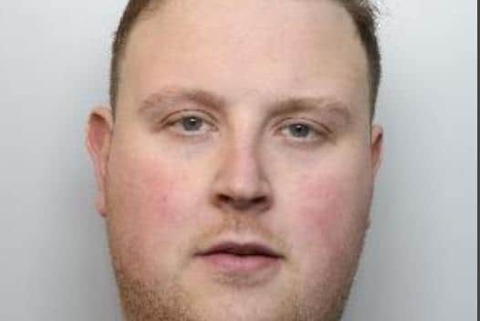Pictured is Daniel Senior, aged 30, of Houstead Road, at Handsworth, Sheffield, who was sentenced to four years of custody after he admitted producing class B drug cannabis, possessing class A drug cocaine with intent to supply, possessing class A drug ecstasy, and possessing class C drug alprazolam after a police raid at his home.
