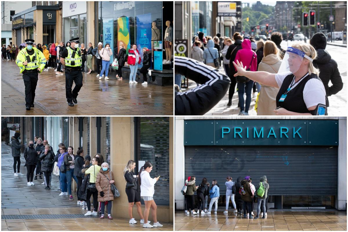 Edinburgh shops reopen.