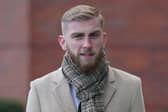 Sheffield United footballer Oli McBurnie, 26, of Knaresborough, North Yorkshire, arrives at Nottingham Magistrates' Court where he is charged with assault by beating. McBurnie, who has scored nine goals in 18 games this season, denies the charge: Jacob King/PA Wire