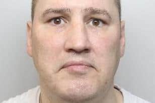 Pictured is Lee Stott, aged 45, of Lindsay Avenue, Sheffield, who was sentenced to 20 months of custody after he admitted dangerous driving, driving without insurance, assaulting two police officers, failing to provide a breath specimen for analysis and breaching a suspended prison sentence.