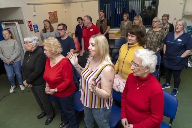 Singing group at Birley Medical Centre. Picture Scott Merrylees