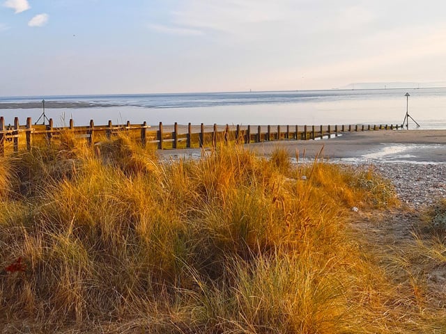 The nearby West Wittering beach at low tide.