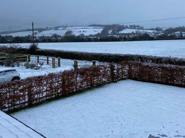 Snowy scenes in Clanfield. Picture: Melissa Hawkins