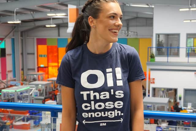 Manufacturing firm Gripple said the ‘Oi! Tha’s close enough’ t-shirt design attracted the most interest