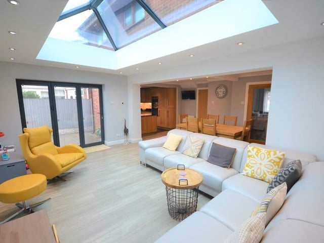 Orangery - This is a sensational addition to the property and will most certainly impress any guest, boasting a bespoke aluminum frame double glazed roof window with matching bi-fold doors and windows with fitted blinds, complemented with inset down lighting. This stunning open plan room has various double power sockets, provisions for a wall mounted television, underfloor heating, Karndean luxury vinyl floor tiles and a central heating radiator.