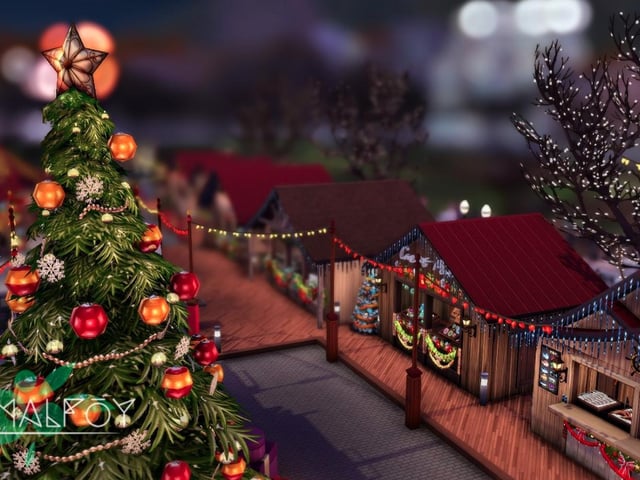 Explaining the creation, Caitlin said: "People can download my market on the Sims gallery into their game and use it as a fully playable lot."